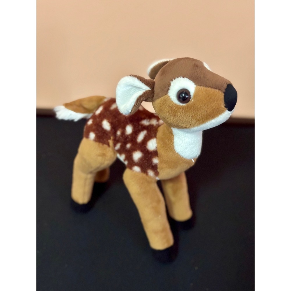 Wild Republic Fawn Deer Plush Stuffed Animal Brown White Spotted 8 Inch Toy